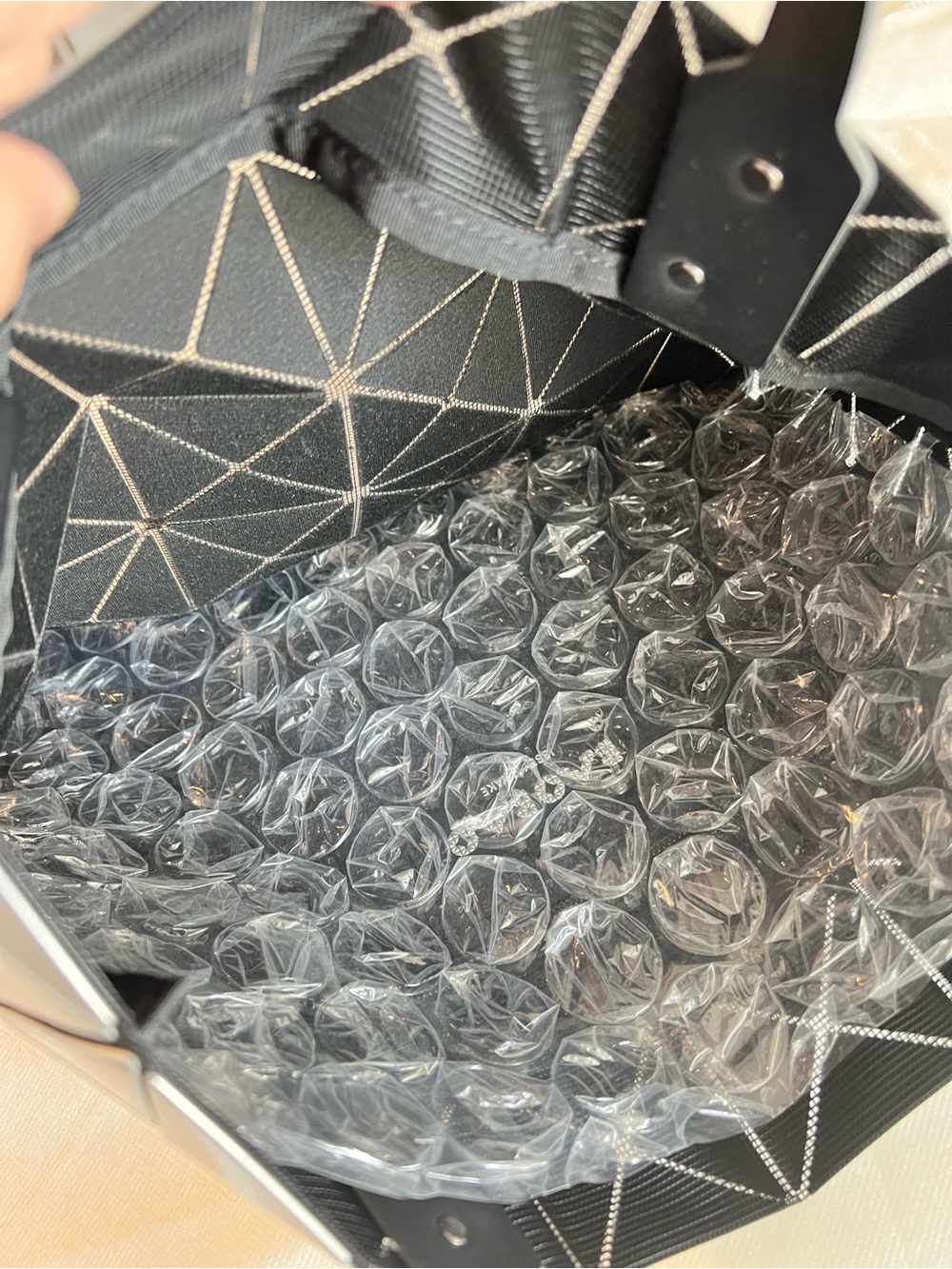 Issey Miyake Silver BAO BAO Geometric Tote - Picture 13 of 14